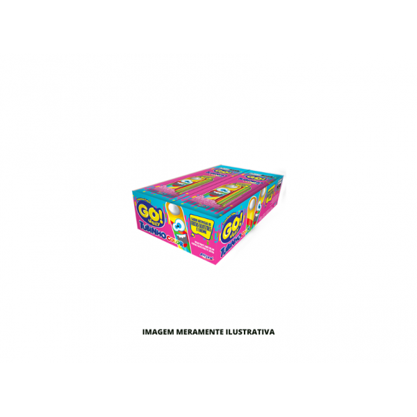 BALA - RICLAN - 15g GEL TUBINHO GO JELLY COLOR FRUTAS - DP12
